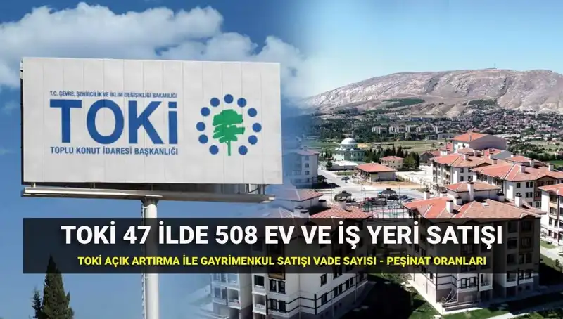 TOKİ'nin 508 Ev ve İş Yeri Satışları Başlıyor: Tüm Detaylar Burada!