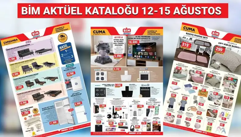 BİM’in 12-15 Ağustos 2025 Aktüel Kataloğunda Neler Var? Kaçırmayın!