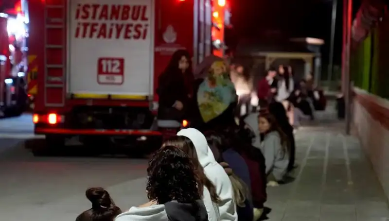 2.500 Kişilik Kız Öğrenci Yurdunda Yangın Panik Yarattı!