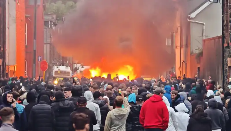 Kuzey İrlanda’da 'Cinsel Saldırı' Protestoları: Evler Alev Alev Yandı